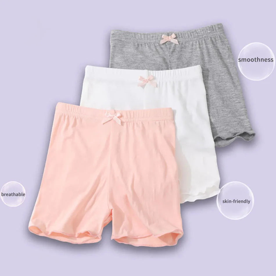 Summer Chic Kids Girls Modal Safety Panties - Stylish Beach Shorts for All Seasons