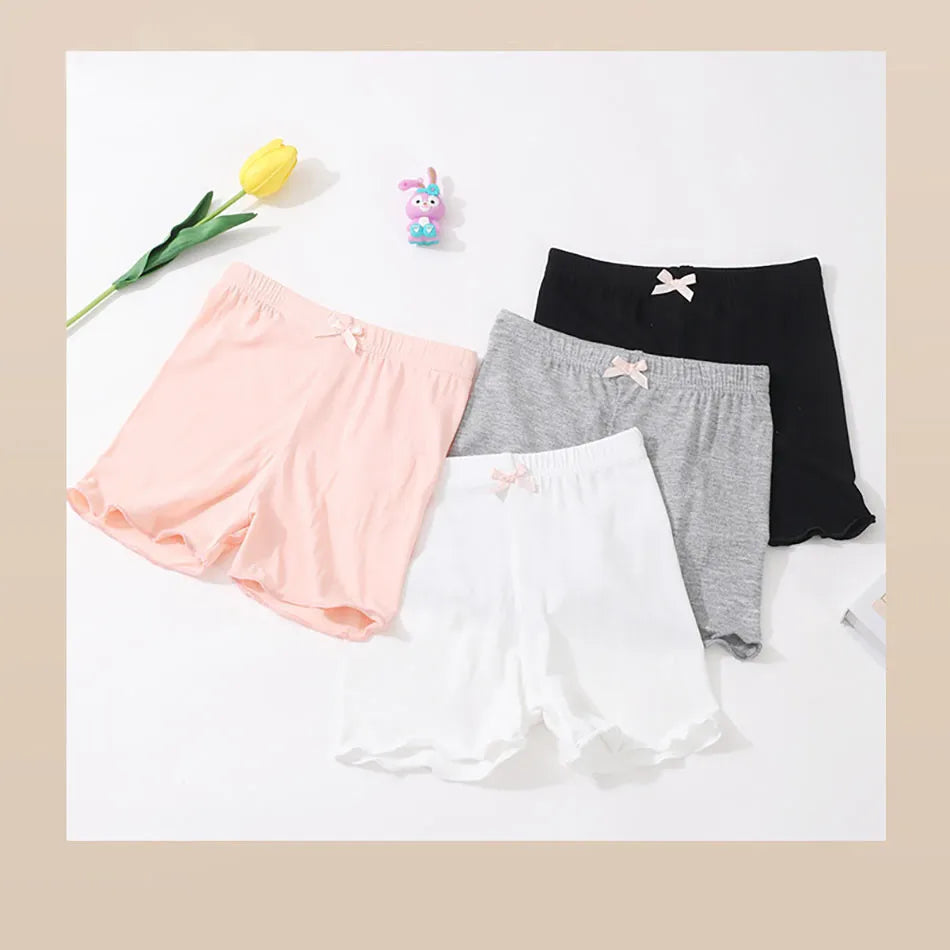Summer Chic Kids Girls Modal Safety Panties - Stylish Beach Shorts for All Seasons