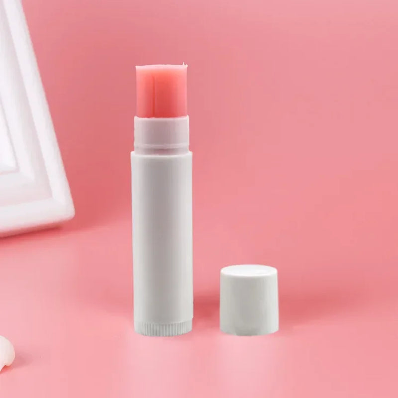 Private Label 6-Color Lip Balm Custom Bulk White round Tube All Lips Tints Moisturizer Hydrating Remove Dead Skin Base Makeup