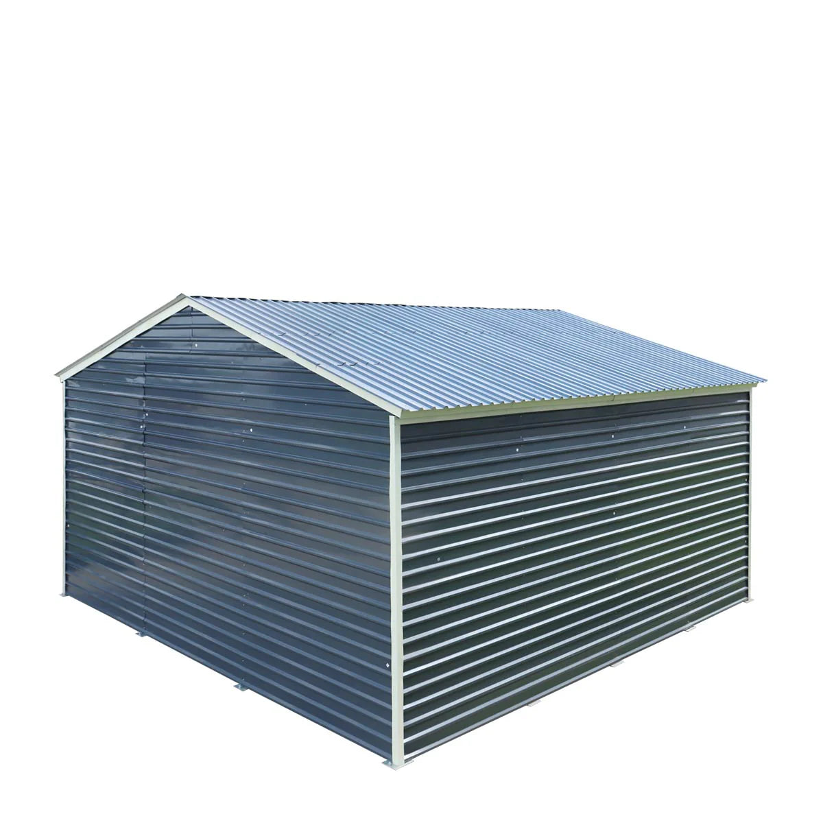 20’ X 20’ Metal Garage Shed, 9' High Double Front Doors, 13' Peak, 400 Sq-Ft TMG-MS2020