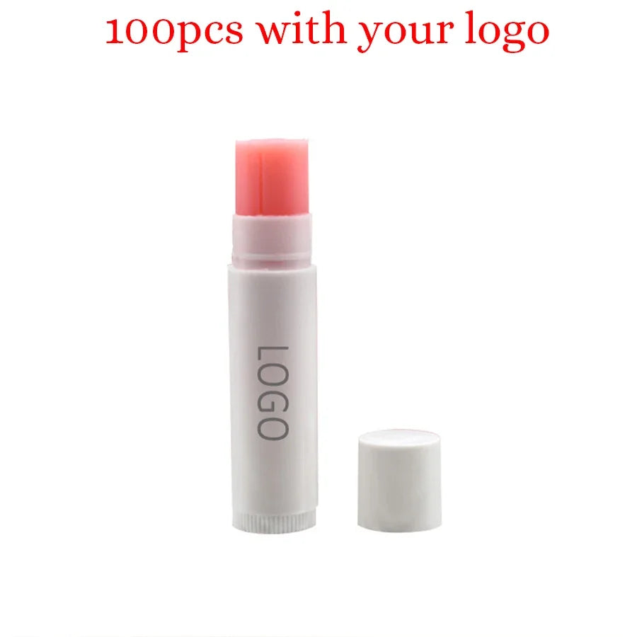 Private Label 6-Color Lip Balm Custom Bulk White round Tube All Lips Tints Moisturizer Hydrating Remove Dead Skin Base Makeup