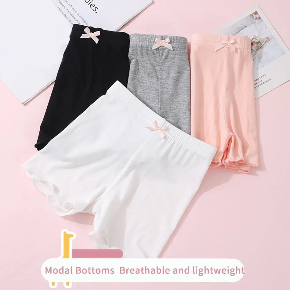 Summer Chic Kids Girls Modal Safety Panties - Stylish Beach Shorts for All Seasons