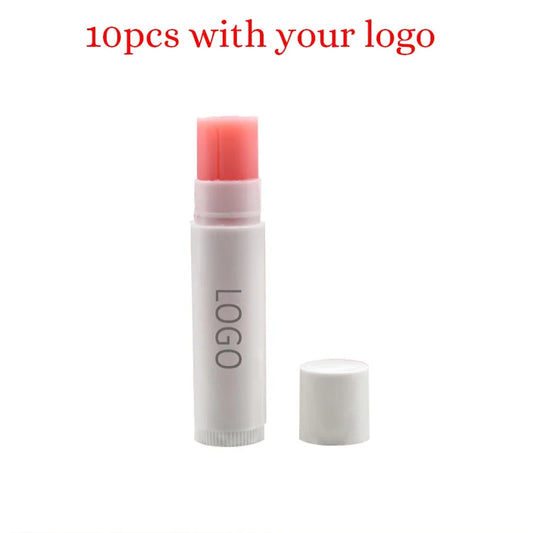 Private Label 6-Color Lip Balm Custom Bulk White round Tube All Lips Tints Moisturizer Hydrating Remove Dead Skin Base Makeup