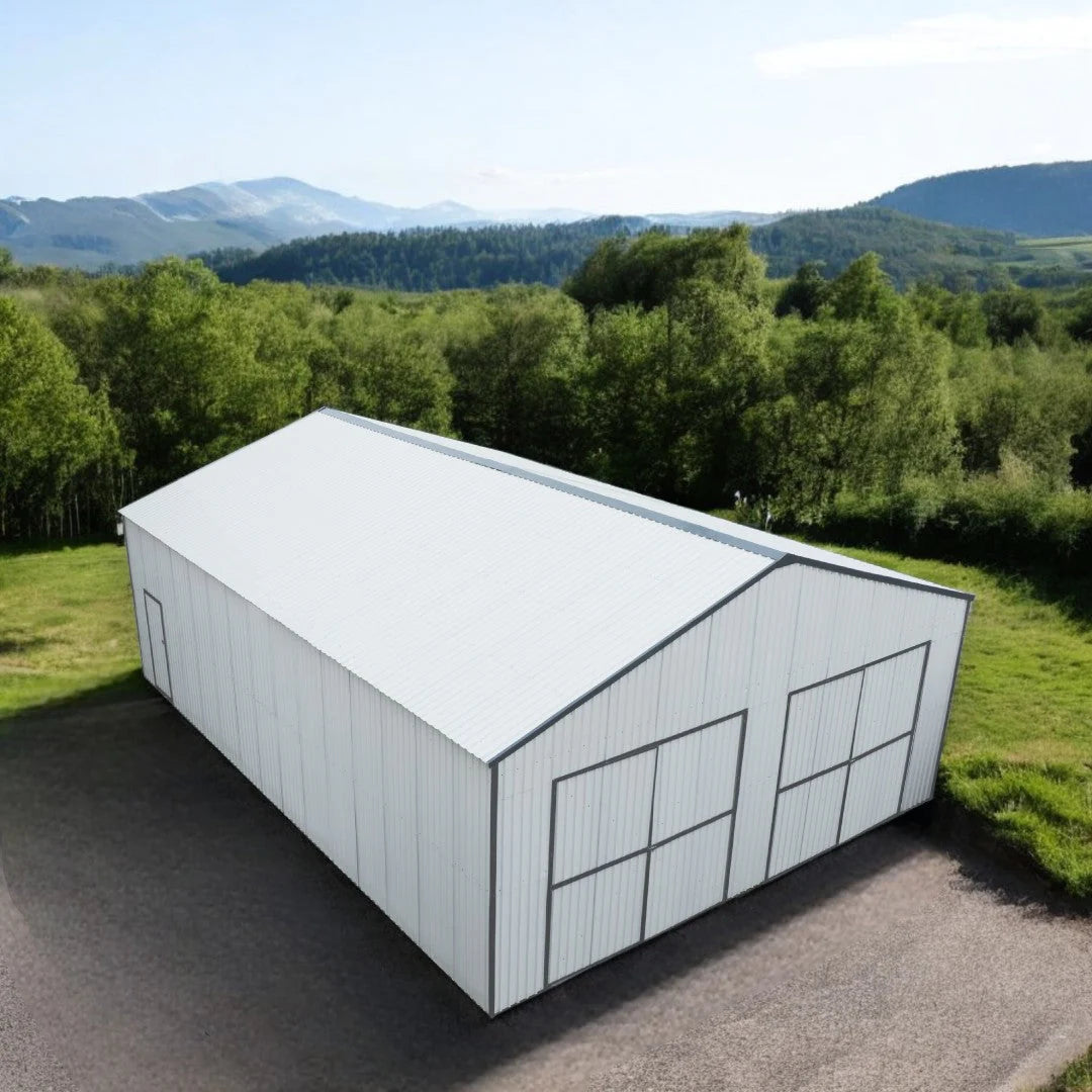 30’ X 40’ Metal Garage Shed, 11' High Double Front Doors, 17’ Peak, 1260 Sq-Ft TMG-MS3040