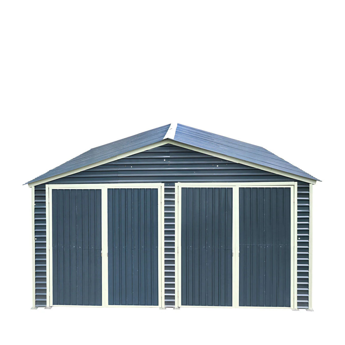 20’ X 20’ Metal Garage Shed, 9' High Double Front Doors, 13' Peak, 400 Sq-Ft TMG-MS2020