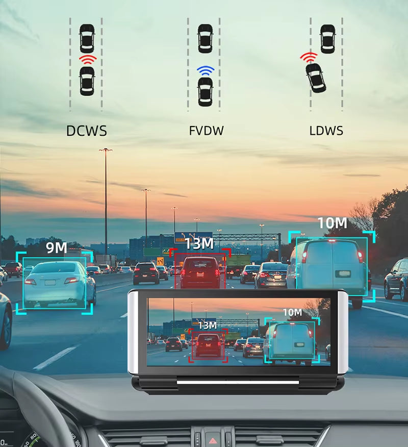 7 Inch 4G Android 8.1 Car DVR 2GB+32GB GPS Navigator ADAS Car Video Recorder Dual Lens Dashboard Camera Parking Monitor